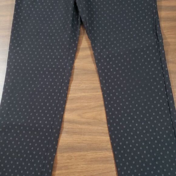 Margaret M Polka Dot Straight Leg Slimming Pants Medium - Picture 3 of 10